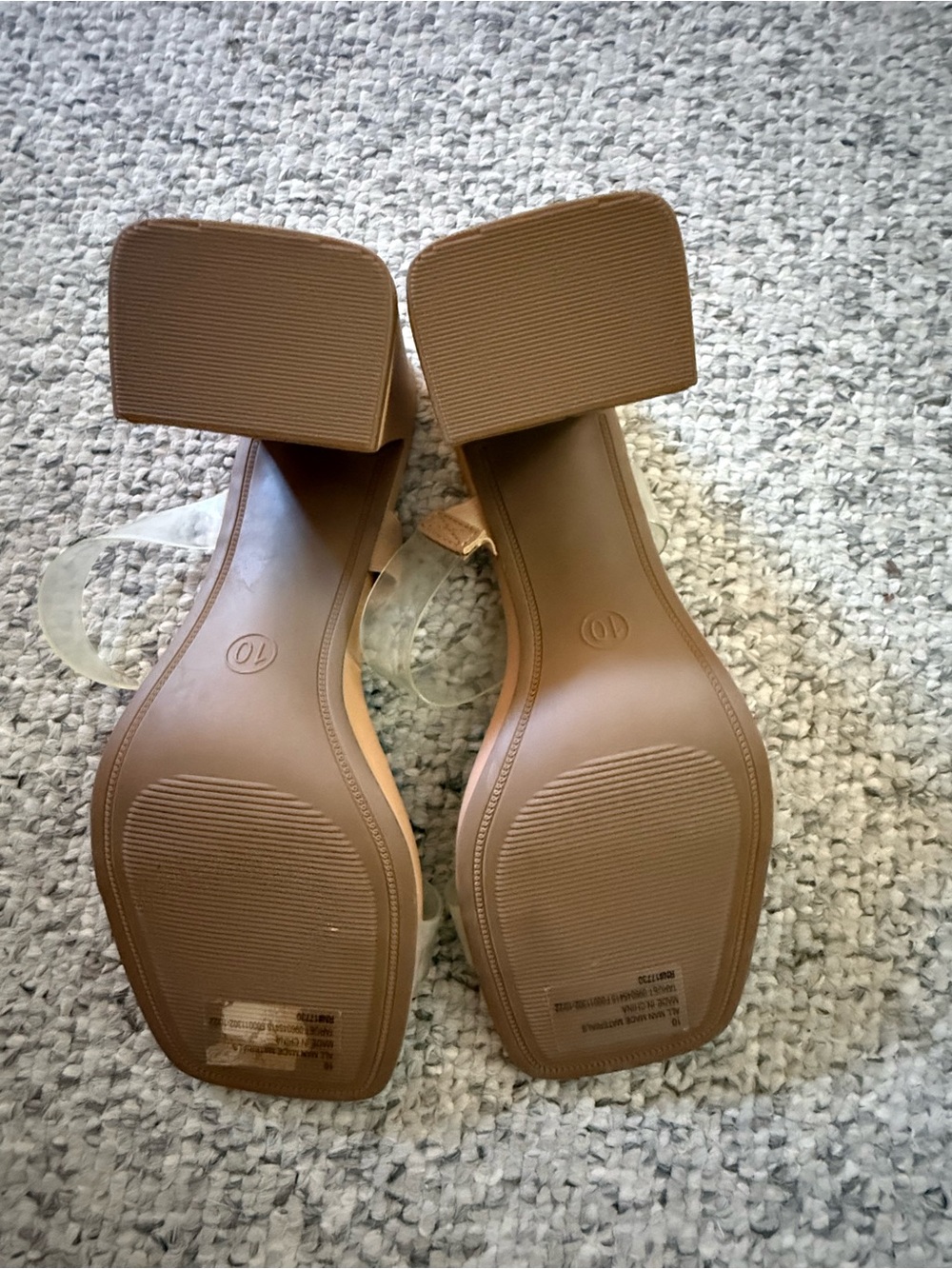 a new day Nude Clear Double-Strap Block Heel Sandal - Picture 6 of 7